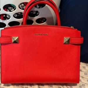 Michael Kors Vibrant Red Satchel
